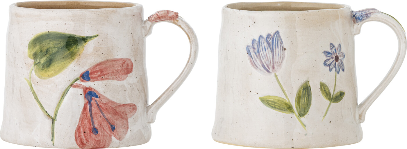 Bloomingville - Camilla Krus, Multifarvet, Stentøj, D10xH9 cm, Set of 2