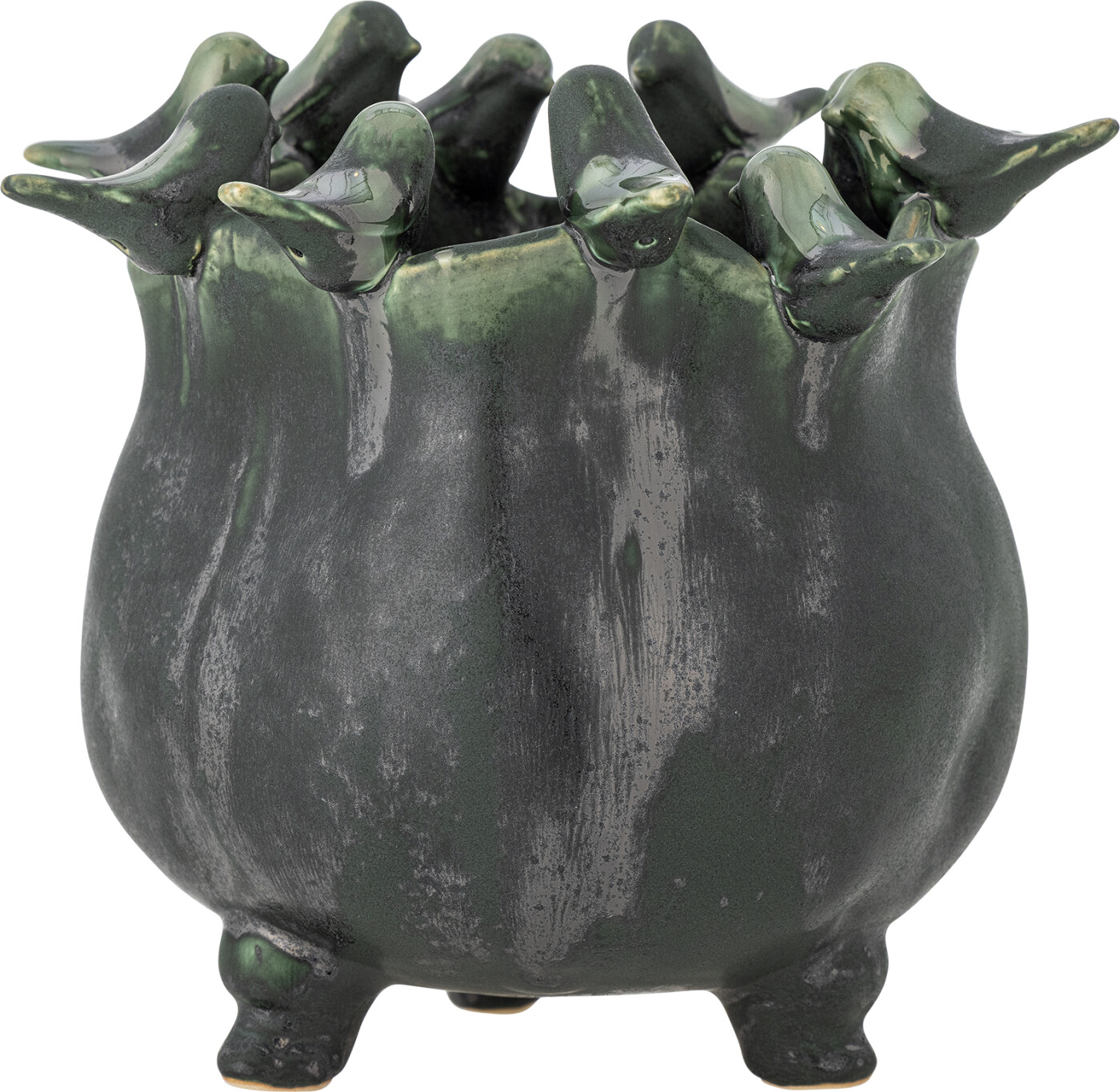 Creative Collection - Charlize Urtepotteskjuler - Grøn - Stentøj