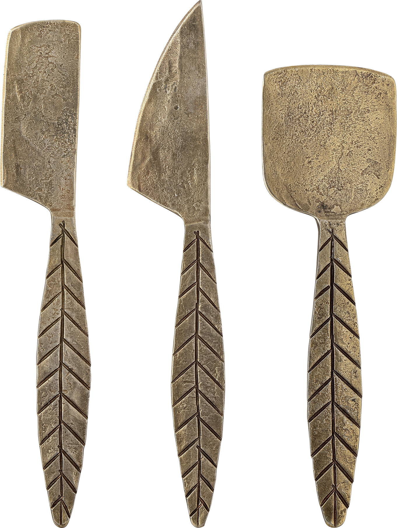 Creative Collection - Citra Ostebestik - Messing - Metal - 3 Dele