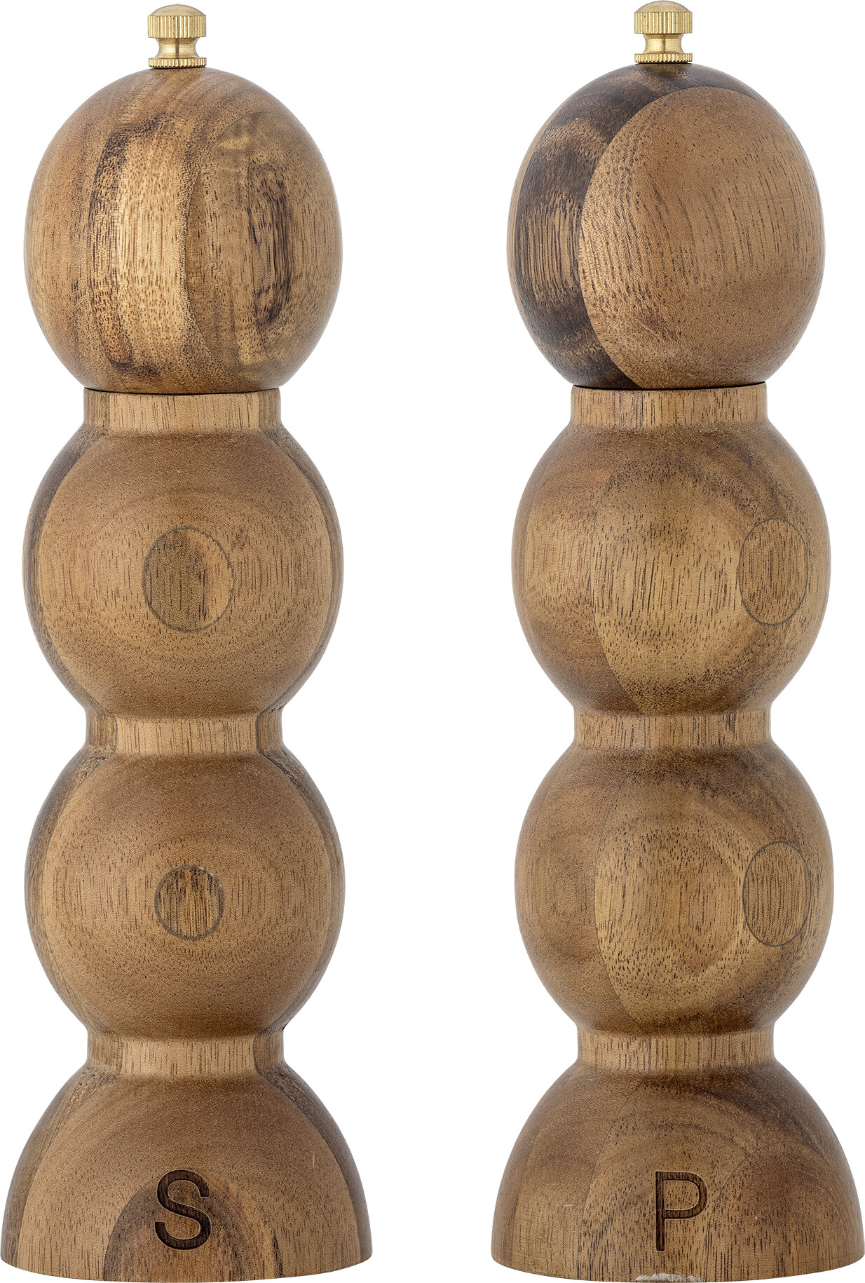 Creative Collection - Clancy Salt Og Peberkværn - Akacietræ - Sæt Med 2