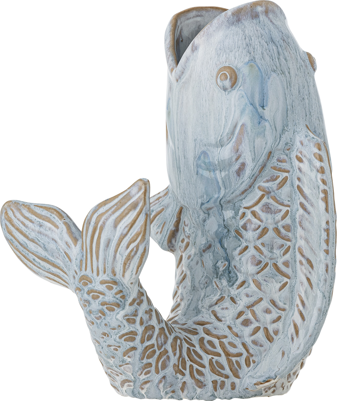 Creative Collection - Hiro Vase - Vase - Blå - Stentøj Keramik