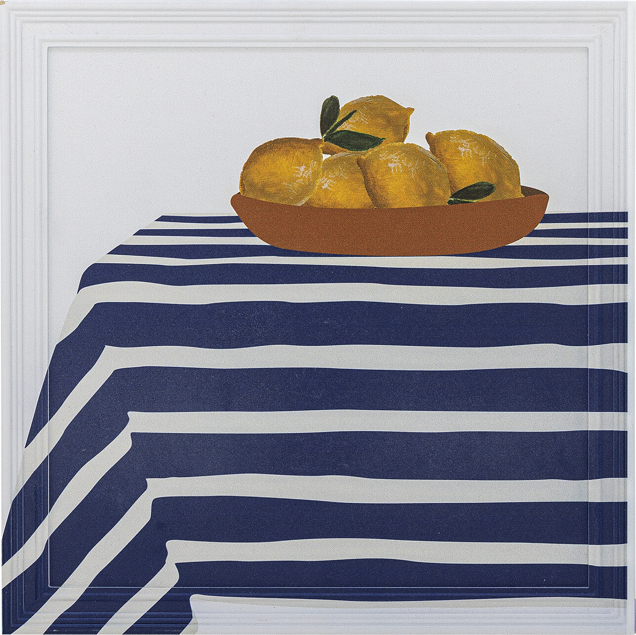 Creative Collection - Limone Vægdekoration Med Ramme - Træ