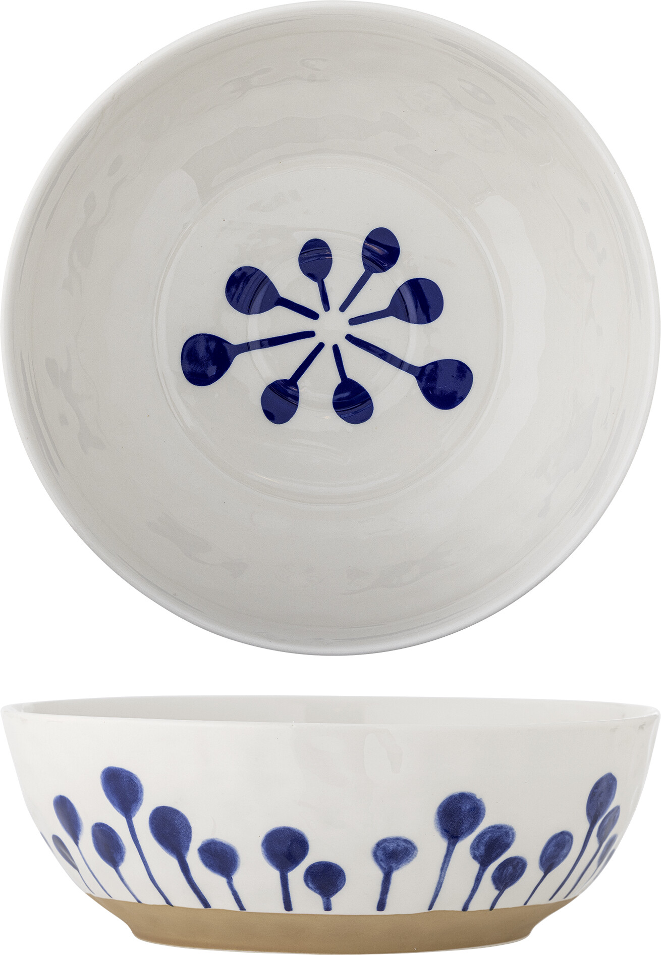 Creative Collection - Linora Skål - Blå - Stentøj Keramik