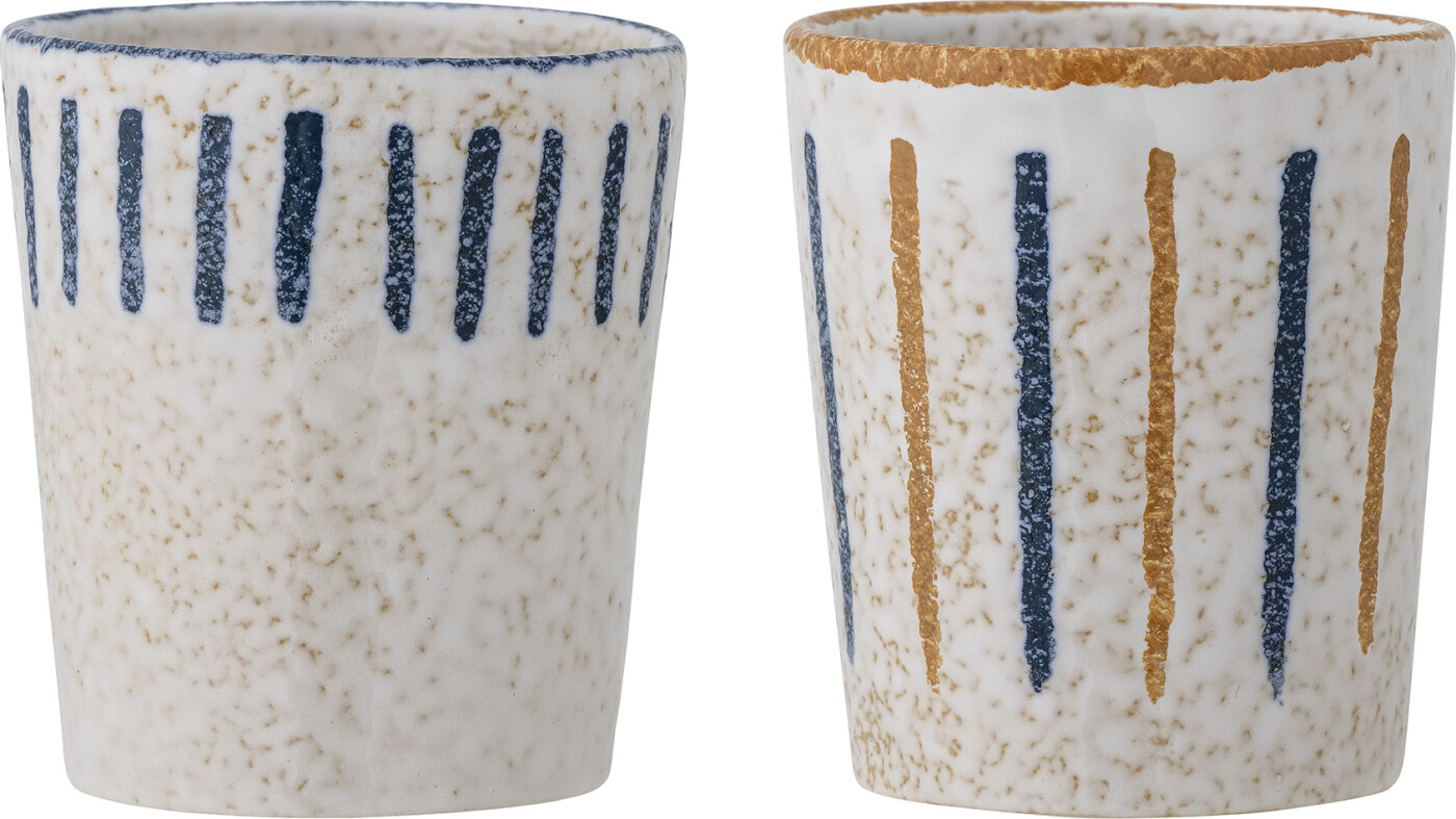 Creative Collection - Lobelia Keramik Kopper - Blå - 250 Ml - 2 Stk.
