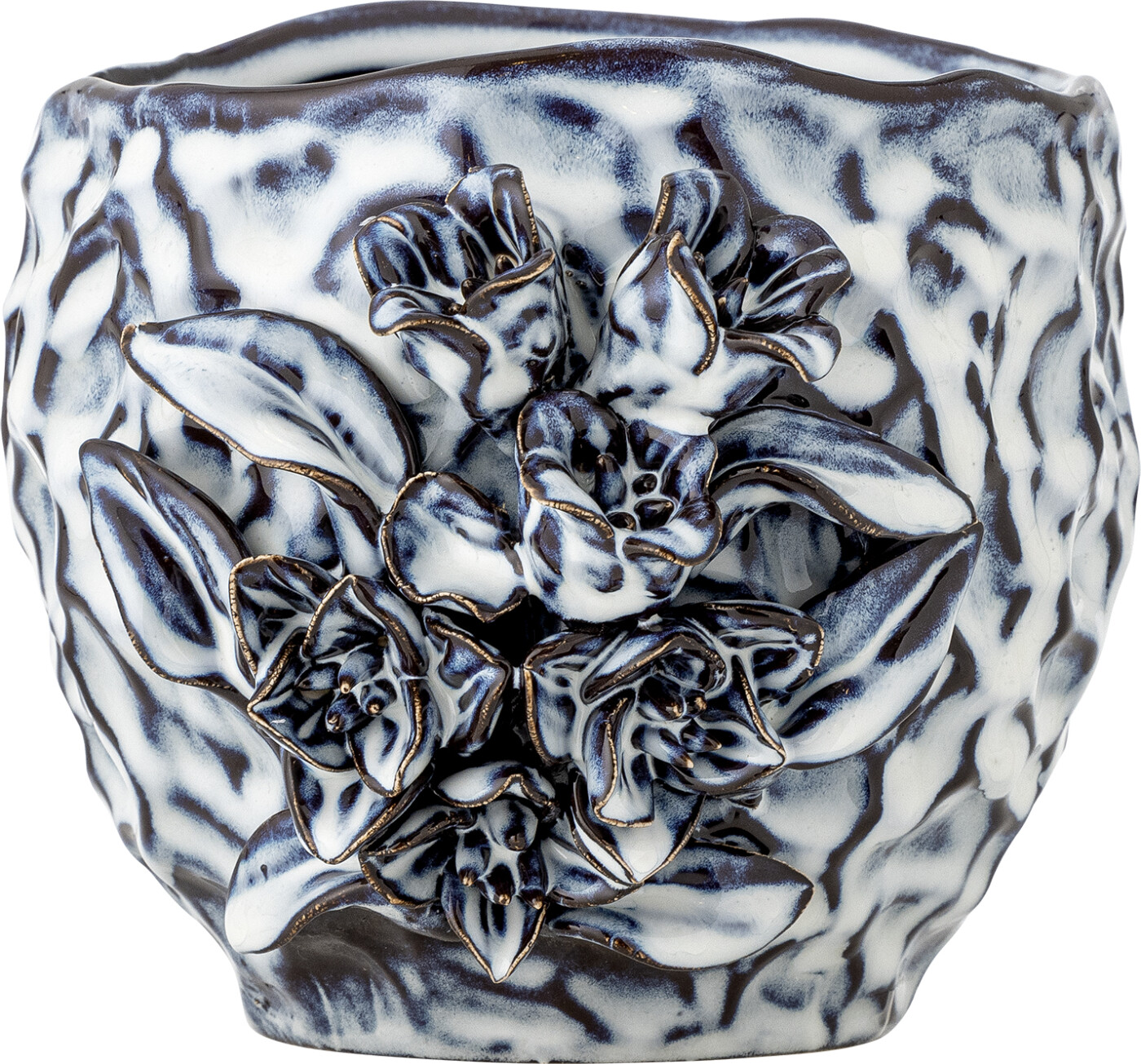 Creative Collection - Malina Urtepotteskjuler - Blå - Stentøj