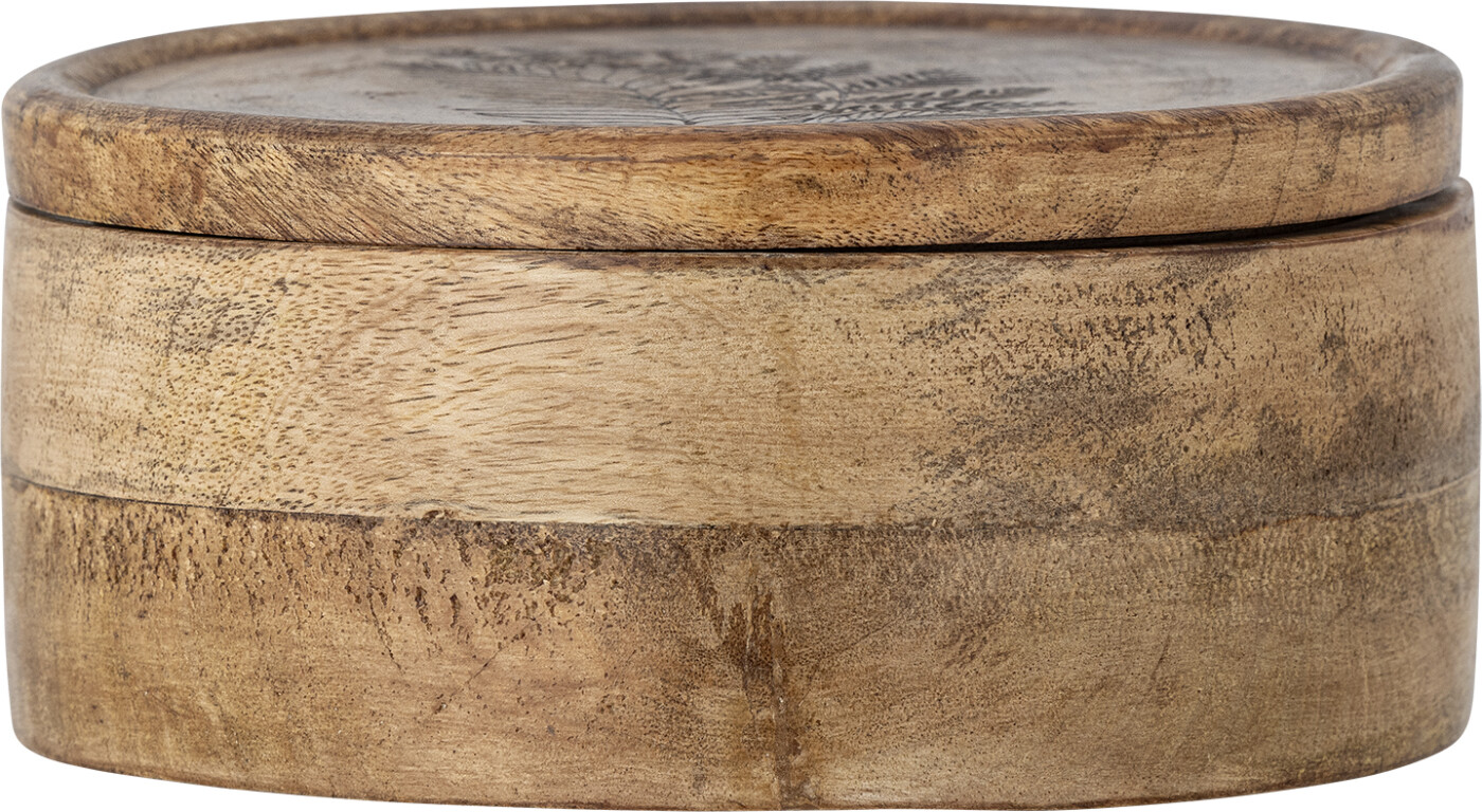 Bloomingville - Moya Krukke m/låg, Natur, FSC®100%, Mango, D19,5xH9,5 cm