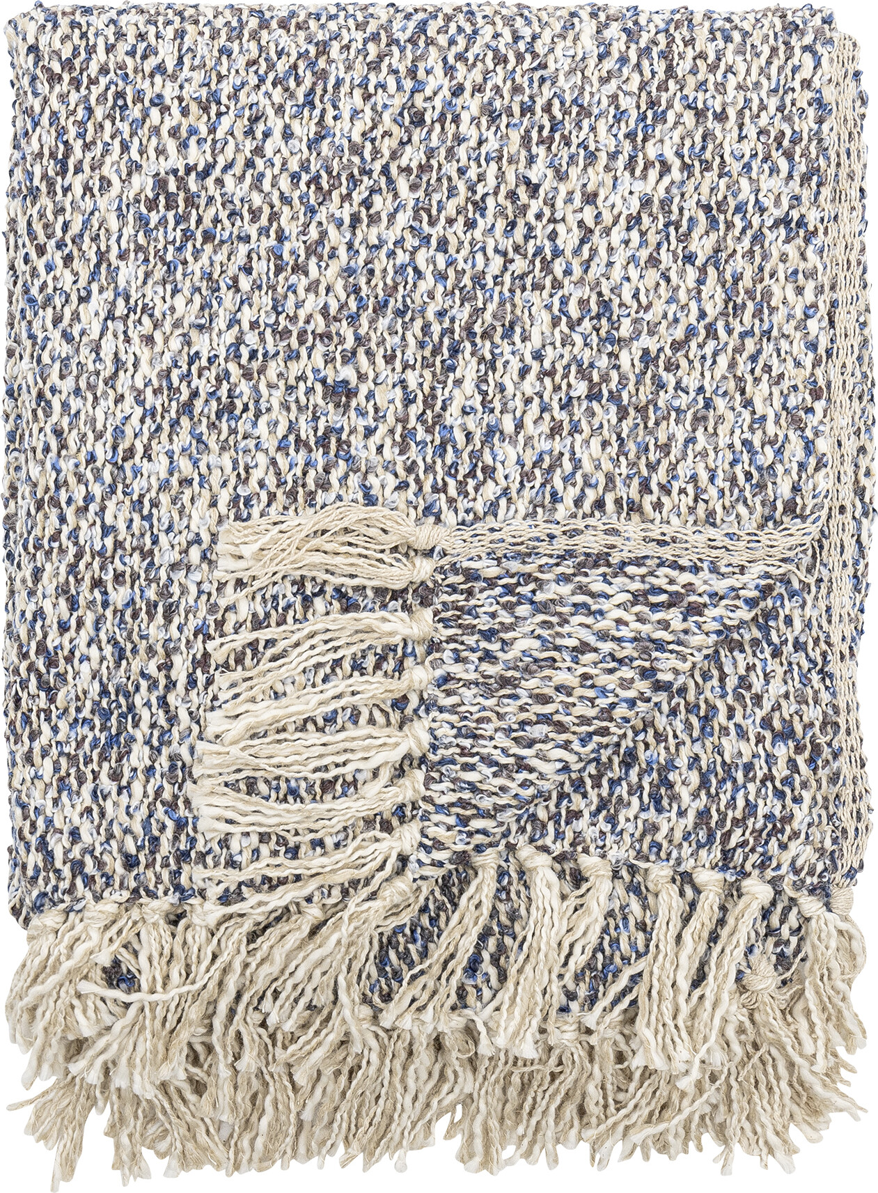 Creative Collection - Ocean Plaid - Blå - Polyester - 160x130 Cm