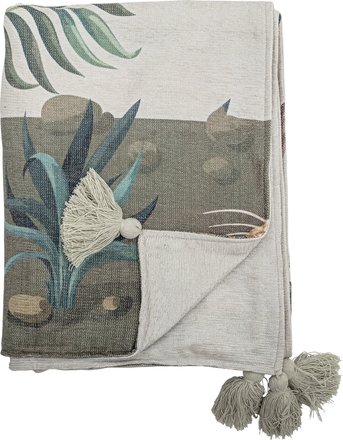 Creative Collection - Peacock Plaid - Grøn - Polyester - 155x130 Cm