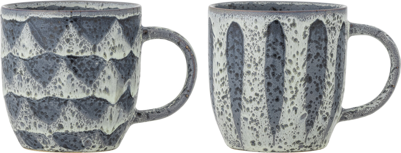 Creative Collection - Ramie Krus - Grå - Stentøj Keramik - 2 Stk.