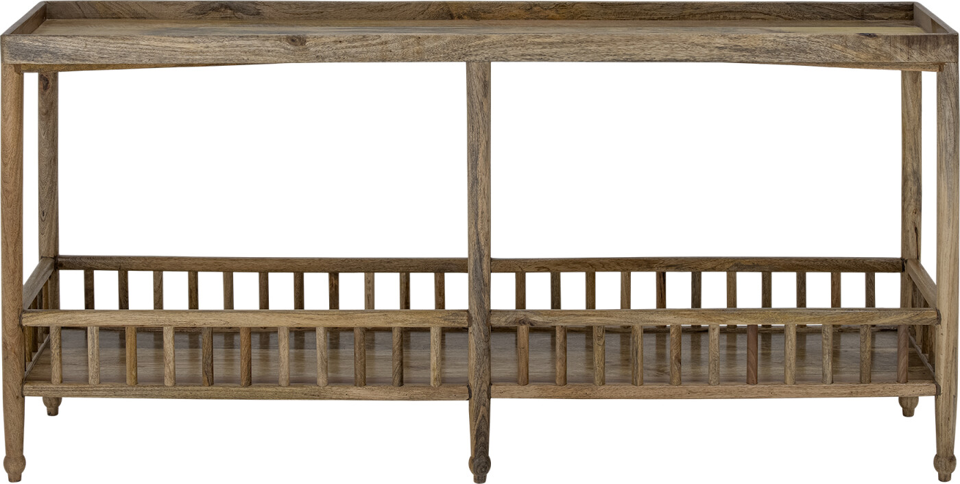 Creative Collection - Sali Konsolbord Med Hylde - Natur - Mango Træ