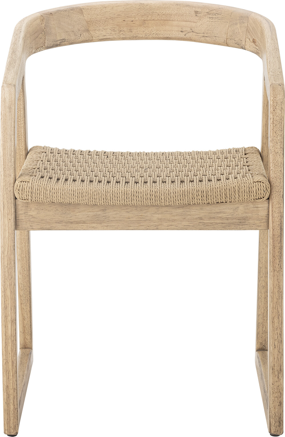 Creative Collection - Serrone Spisebordsstol Med Armlæn - Natur - Gummitræ