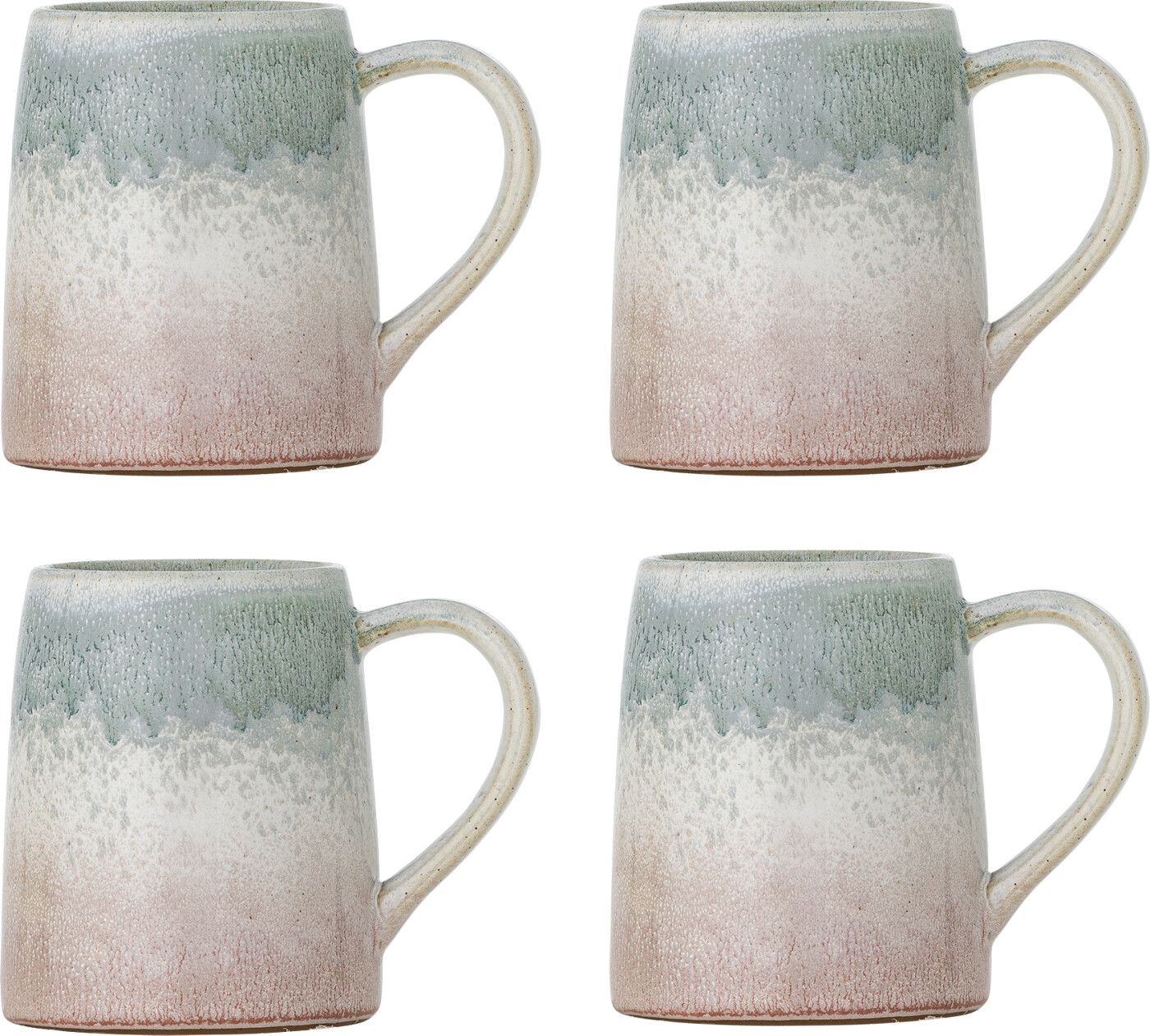 Bloomingville - Winnie Krus, Multifarvet, Stentøj, D9xH10 cm, Set of 4