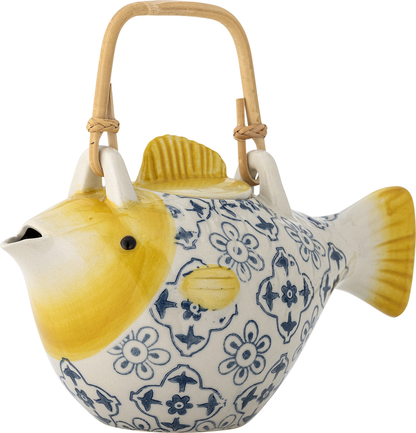 Bloomingville - Wrenna Tekande m/tesi, Multifarvet, Stentøj, L24xH13,5xW13 cm