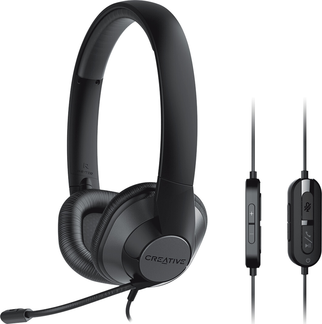 Se Creative Hs-720 V2 - Headset - On-ear - Sort hos Gucca.dk