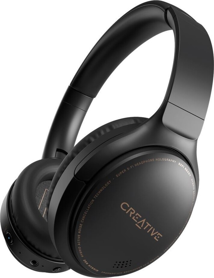 Se Creative - Zen Hybrid Anc Headphones - Over-ear Hovedtelefoner - Sort hos Gucca.dk