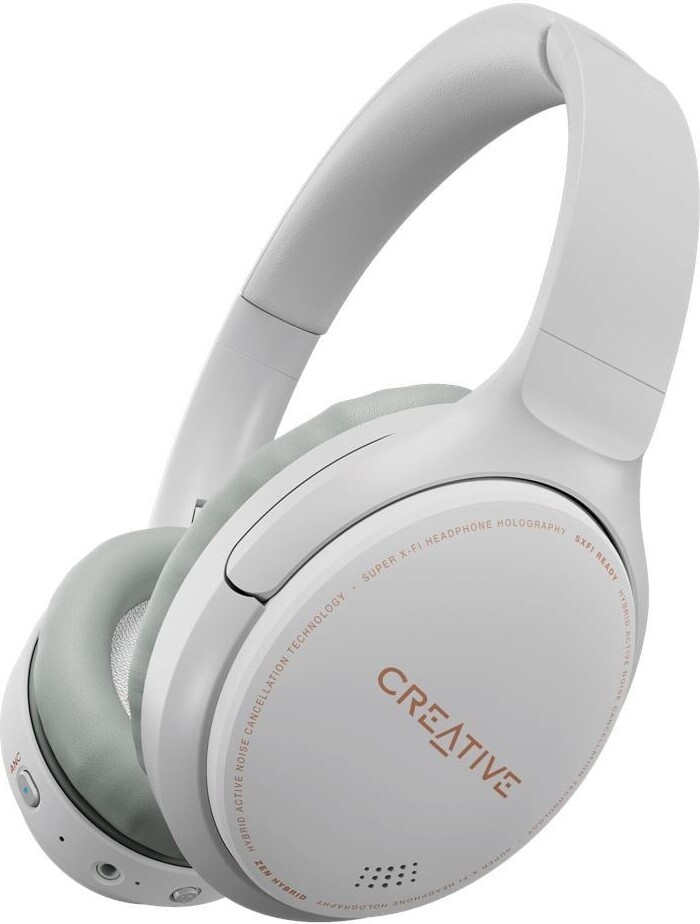 Se Creative - Zen Hybrid Anc Headphones - Over-ear Hovedtelefoner - Hvid hos Gucca.dk