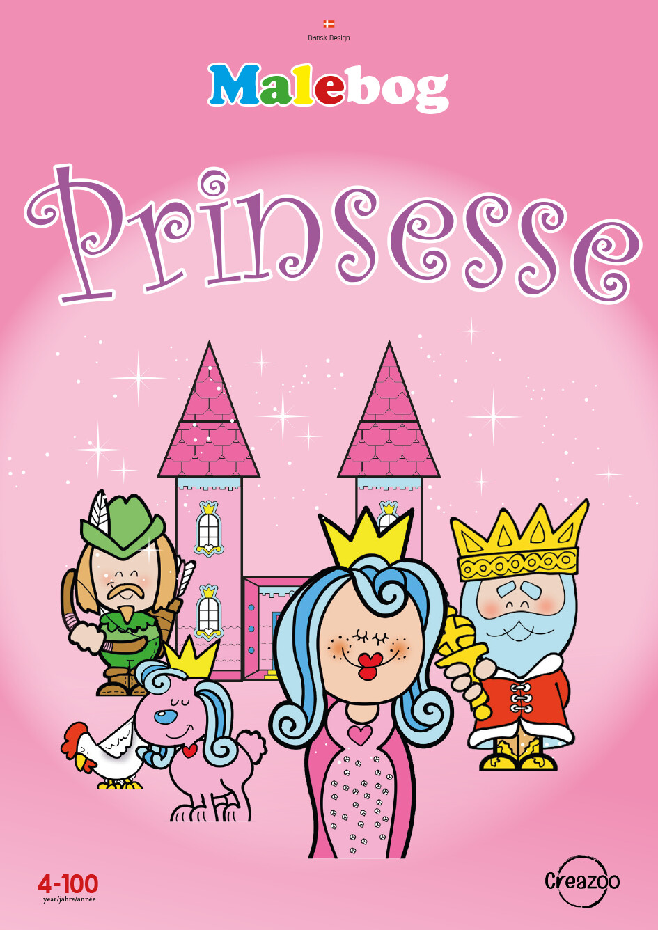 Creazoo Malebog Prinsesse A4 16 Sider - Bog
