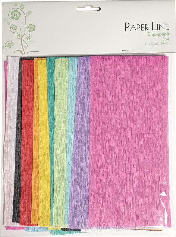 Crepepapir A4 10 Ark - Paper Line billede