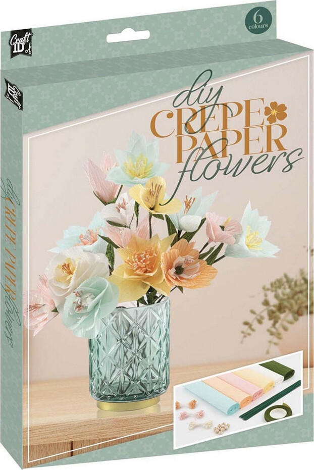 Creative Craft Group Crepepapir Flowers Set 6 ark. 14*30cm.