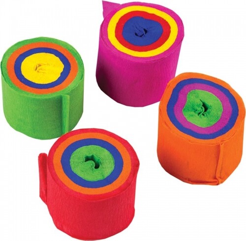 Crepepapir I Rulle 4 Rll Assorterede 3,5 Cm X 10 M - Centrum