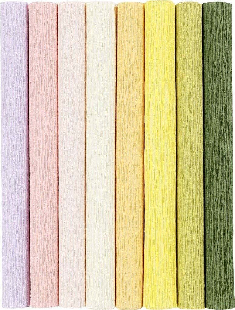 Billede af Crepepapir Til Diy Blomster - 8 Pastelfarver