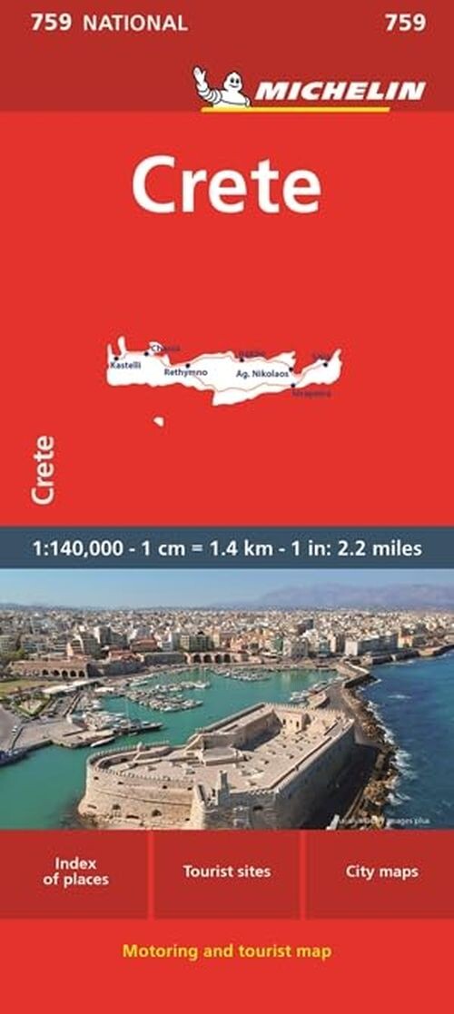 Michelin Kort - Crete - English book