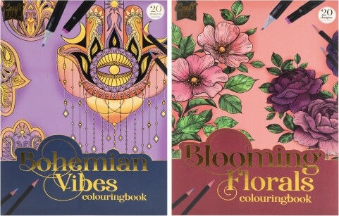 Malebog A4 - 20 Ark 250 G - Assorteret