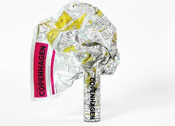 Crumpled City Copenhagen: Soft City Maps For Urban Jungles - English book