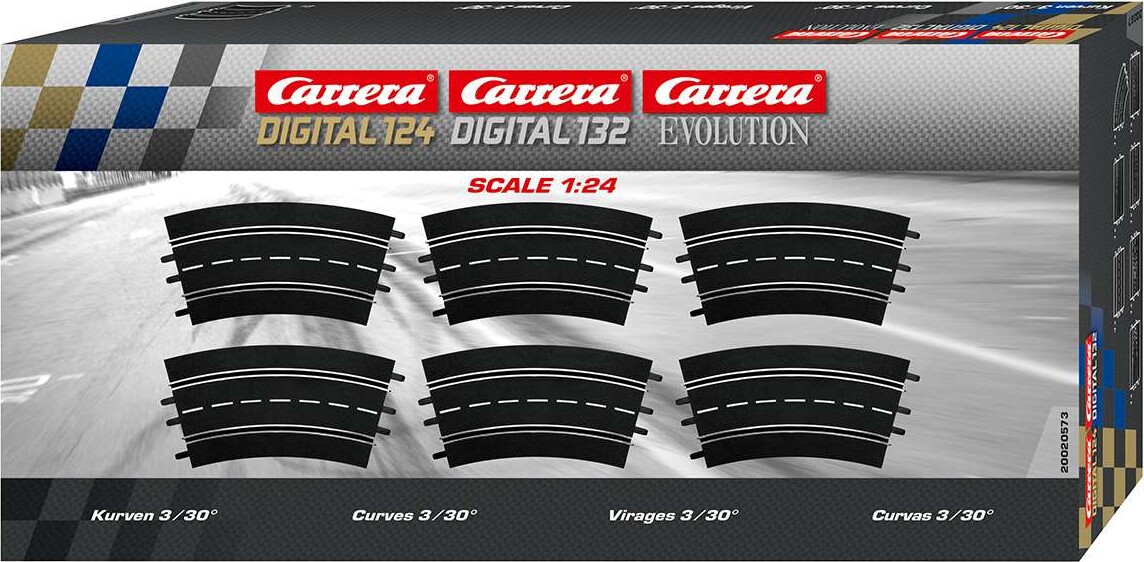 Carrera - Curve Sving - 3/30° - 6 Dele - 1:32-1:24 - Analog - 20020573