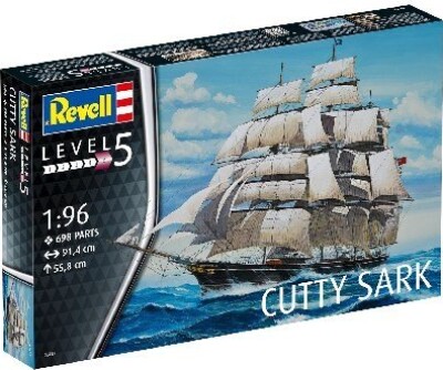 Revell - Cutty Sark Model Skib Byggesæt - 1:96 - Level 5 - 05422