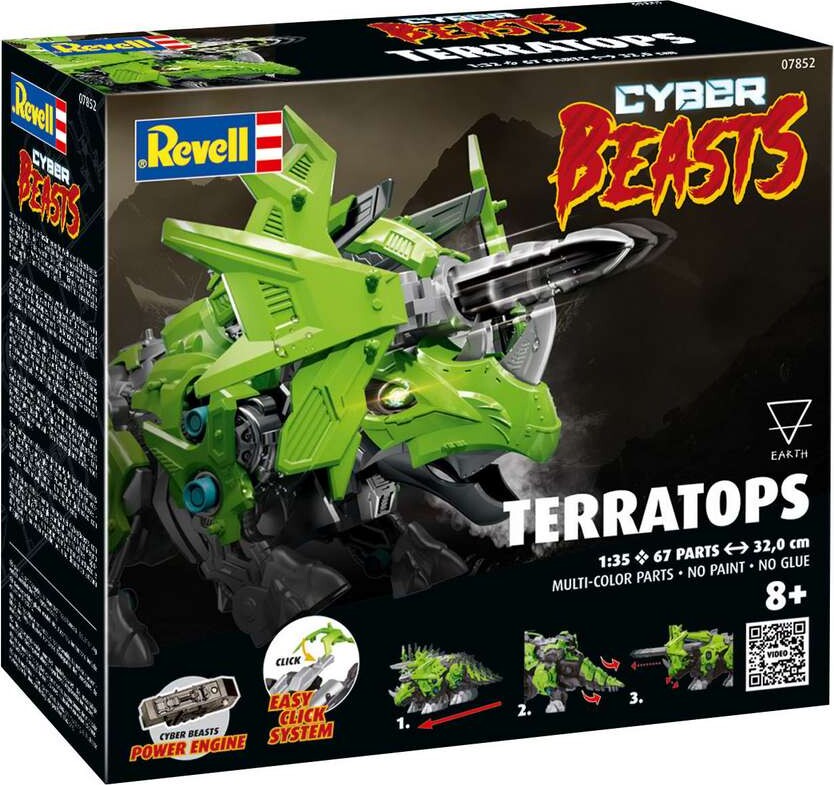 Revell - Cyberbeasts Terratops Byggesæt - 1:35 - 07852