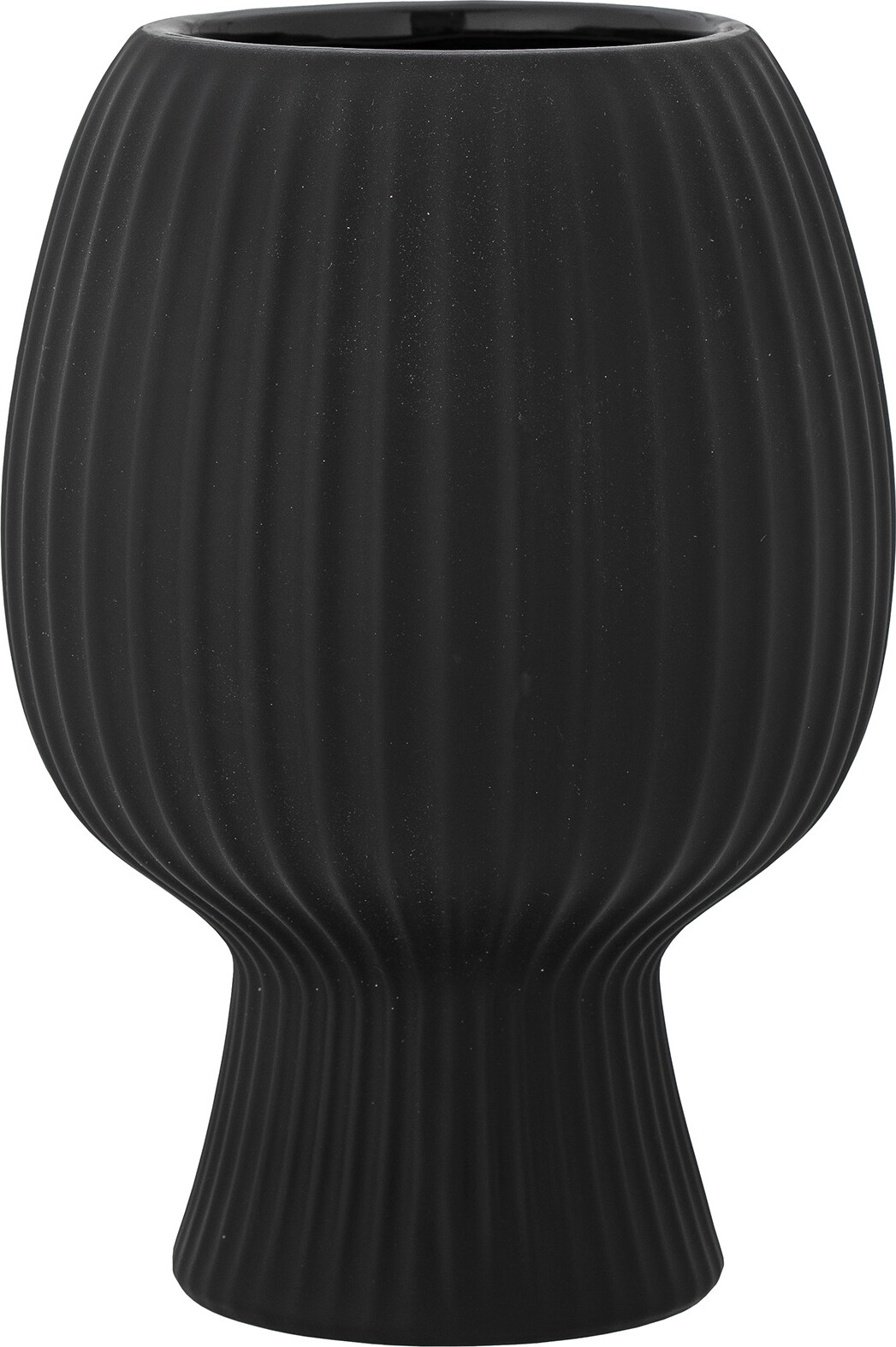 Bloomingville - Dagny Vase - Sort - Stentøj - H 21,5 Cm