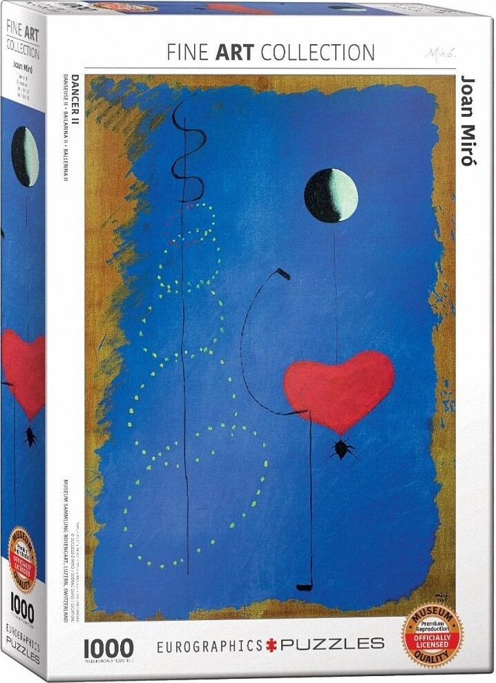 Eurographics Puslespil Med 1000 Brikker - Joan Miró - Dancer Ii