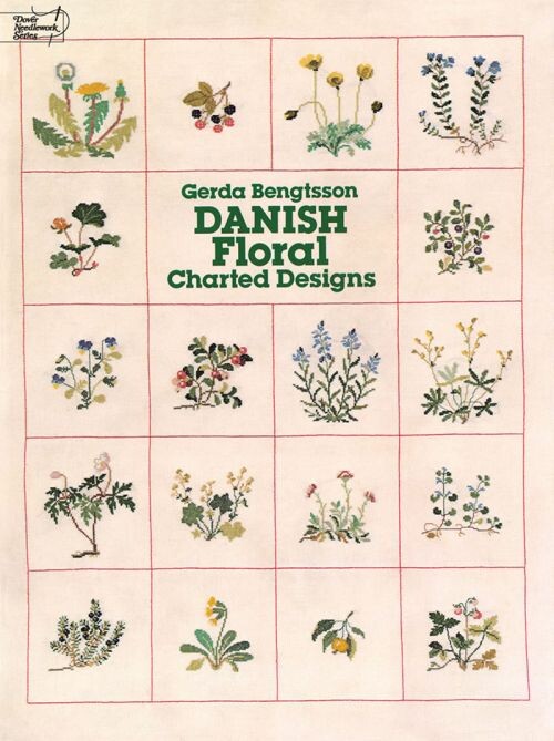Danish Floral Charted Designs - Gerda Bengtsson - English Book