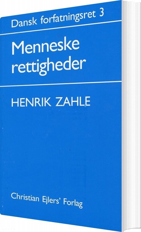 Dansk Forfatningsret 3 - Henrik Zahle - Bog