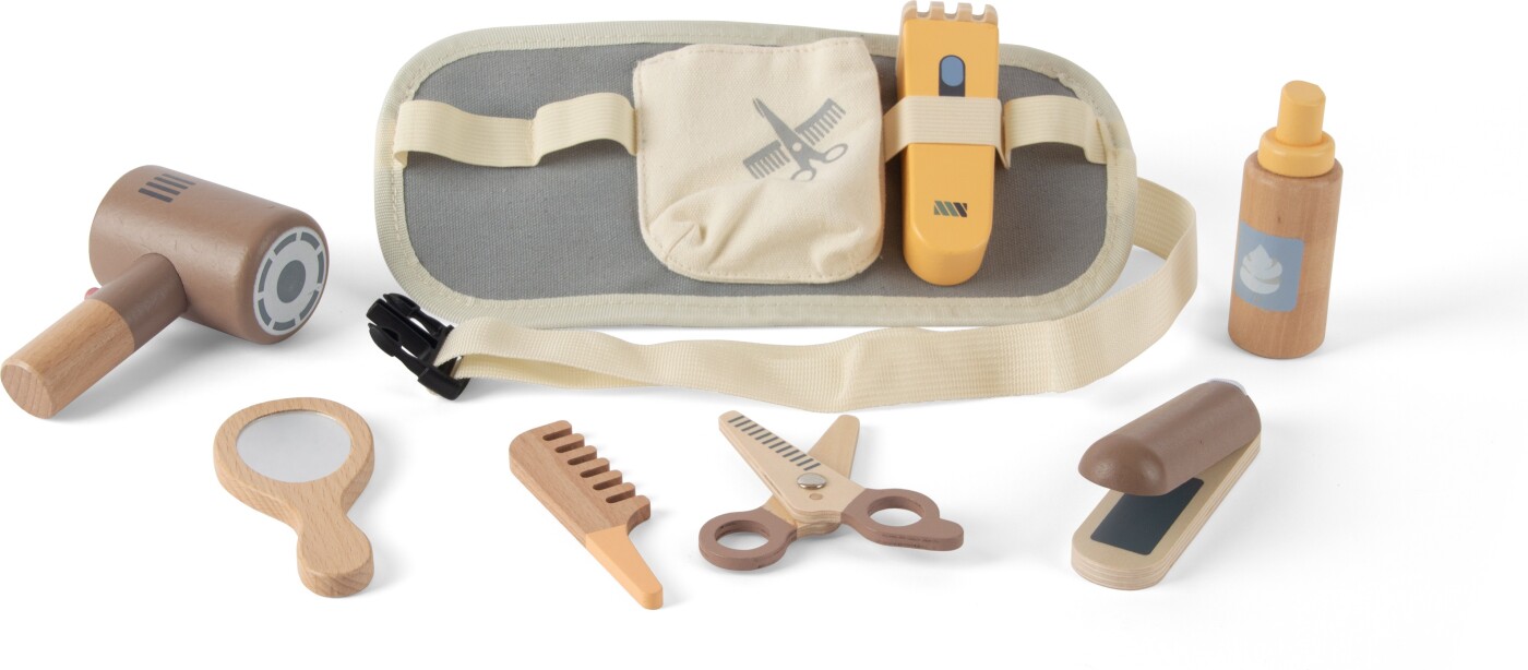 Dantoy - Barber Sæt I Træ, 8 Dele