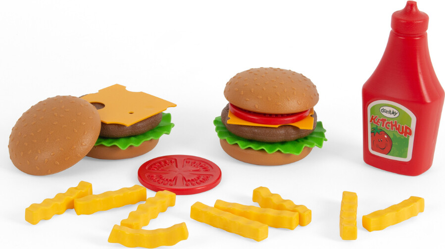 Dantoy - Burger Set - Legemad - 22 Dele