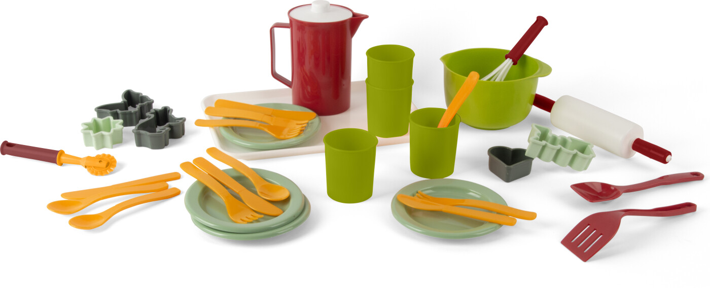 Dantoy - Jule-bagesæt - Køkken Legetøj Til Børn - 35 Dele