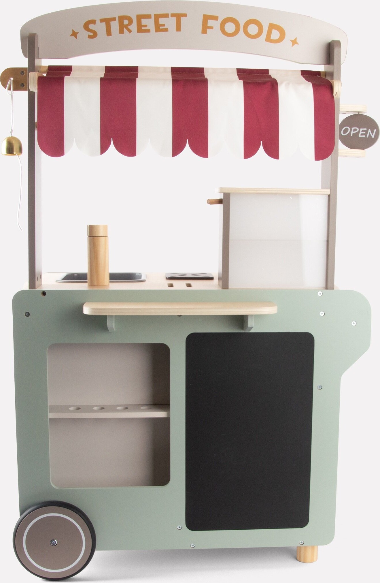 Dantoy - Street Food Legekøkken Til Børn - Træ - 26 Dele