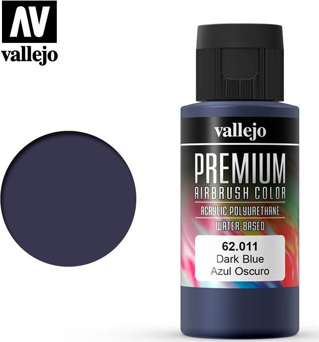 Vallejo - Premium Airbrush Maling - Mørkeblå 60 Ml