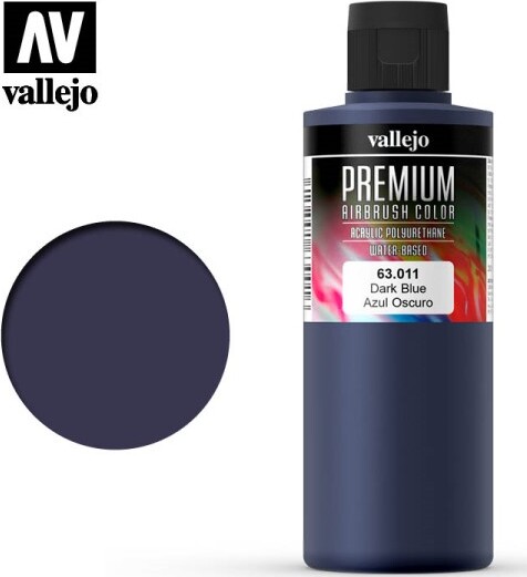 Vallejo - Premium Airbrush Maling - Mørkeblå 200 Ml