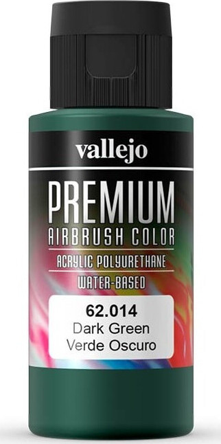 Vallejo - Premium Airbrush Maling - Mørkegrøn 60 Ml