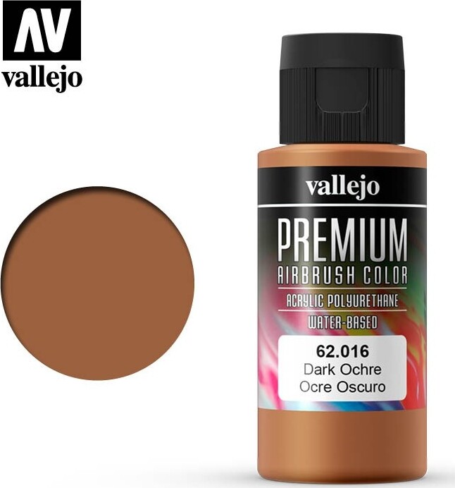 Vallejo - Premium Airbrush Maling - Dark Ochre 60 Ml