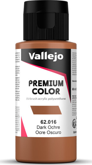 Vallejo - Premium Airbrush Maling - Dark Ochre 60 Ml