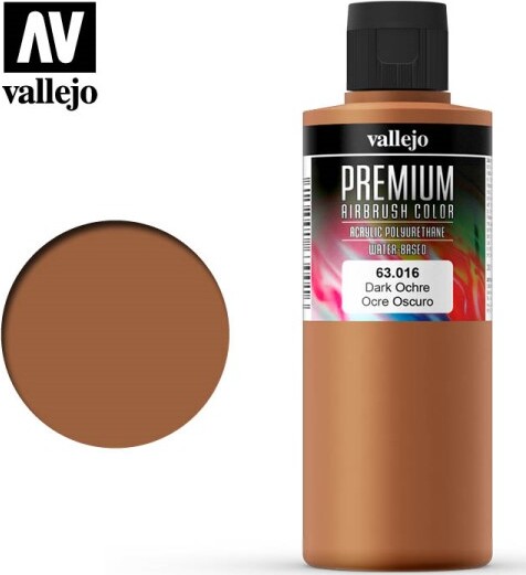 Vallejo - Premium Airbrush Maling - Dark Ochre 200 Ml