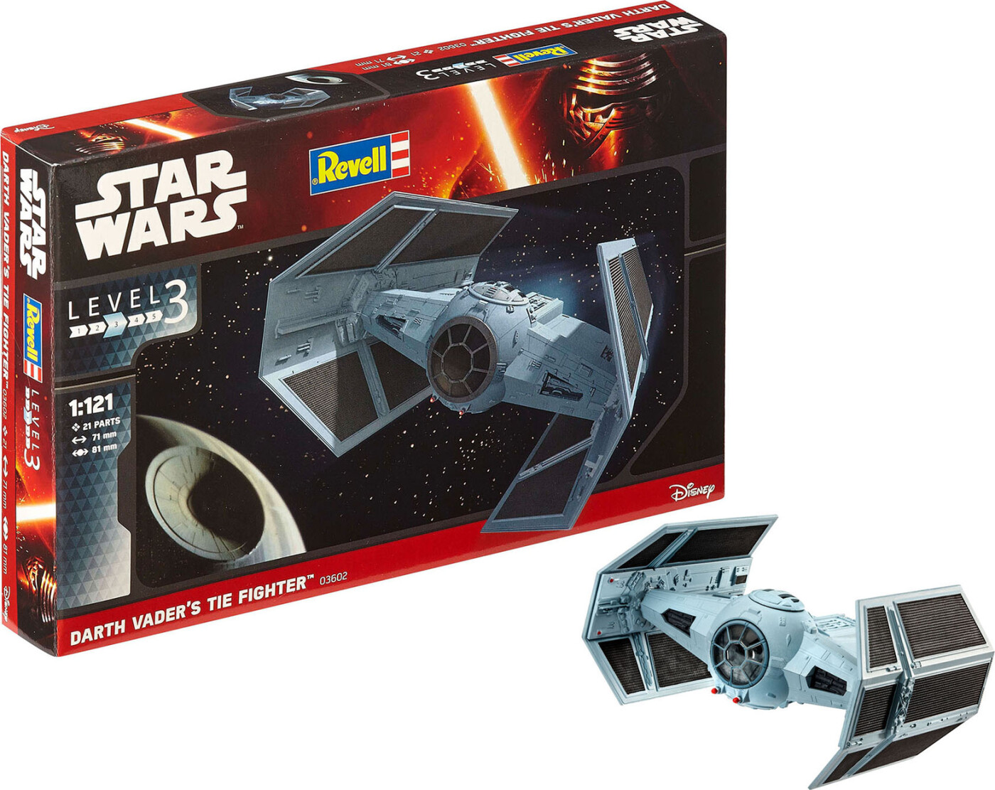 Revell - Darth Vaders Tie Fighter - Level 3 - 1:121 - 03602