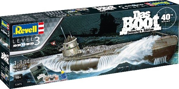 Revell - Das Boot Skib Byggesæt - 1:144 - Level 3 - Collectors Edition - 05675