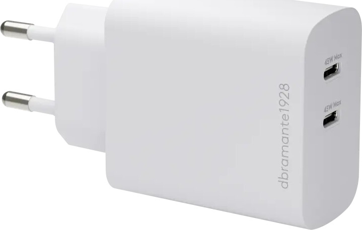 Dbramante1928 - Eu Wall Charger - 2xusb-c 45w - White