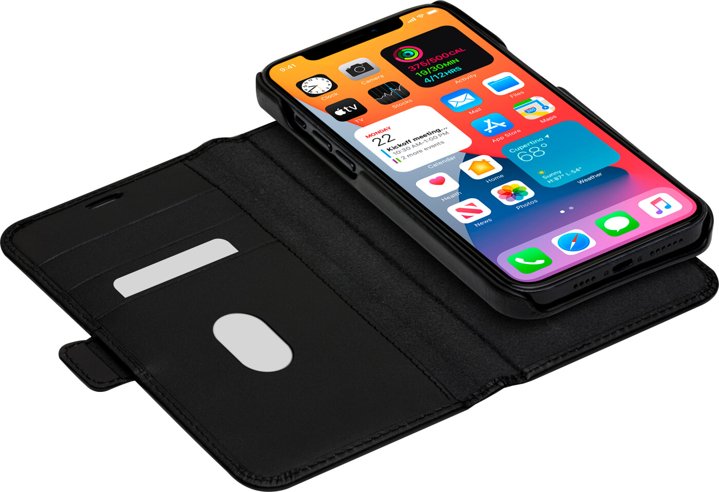 Dbramante1928 - Flip Cover - Iphone 12 Pro Max - Lynge - Sort billede