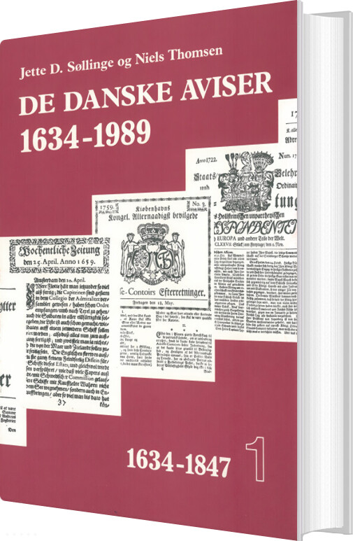 De Danske Aviser 1634-1989 (i) - Niels Thomsen - Bog